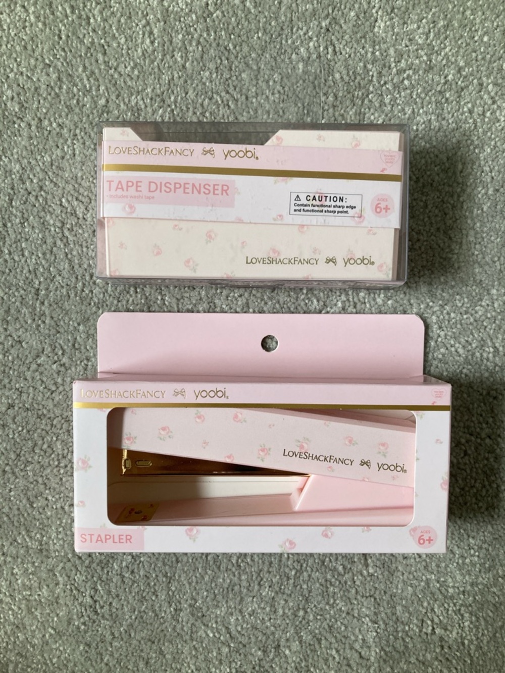 IN-HAND | LoveShackFancy x Target Stapler & Tape Dispenser Set